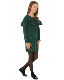 Sukienka dla dziewczynki na święta, sukieneczka zielona, gwiazdki