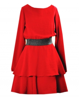 Wizytowa sukienka dla dziewczynki rozmiar 164, czerwona