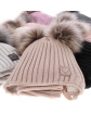 Czapki zimowe dla dzieci pepco, czapki na polarze z szalikiem dziewczynka kolory 2