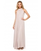Długa sukienka na wesele, butik internetowy, beżowa suknia