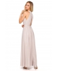 Długa sukienka na wesele, butik internetowy, beżowa suknia