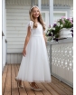 Suknia komunijna dla dziewczynki 134 - 158 Biała 408WA