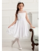 Wizytowa sukienka dziewczęca 128-158 Rebecca biała