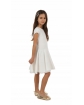 Sukienka dla dziewczynki, elegancka, bawełniana, kremowa, biała 122