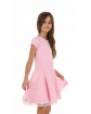 Sukienka dla dziewczynki, elegancka, bawełniana, różowa 140