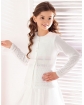Sweterek dziewczęcy do sukienki 122 - 158 biały 727