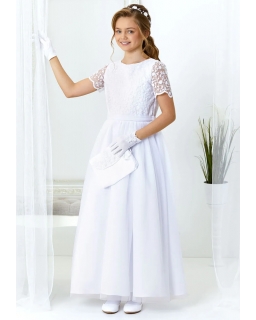 Biała sukienka komunijna dla dziewczynki sklep wybór sukienek 140