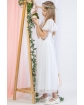 Sukienka komunijna dla dziewczynki 134-164 W-410 biała
