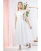 Sukienka komunijna dla dziewczynki 134-164 W-409 biała
