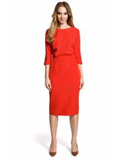 Wizytowa sukienka dla kobiet ME360 czerwona