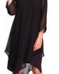 Luźna szyfonowa sukienka ST159 czarna