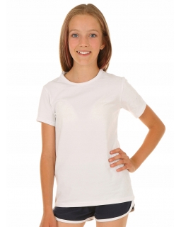 Bluzka basic dla dziewczynki 116 - 164 KRP503 biała