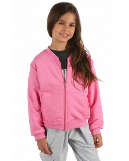 Bluza bejsbolówka dla dziewczynki różowa KRP507