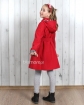 Najładniejsze płaszcze dla dziewczynek 122 - 158 Marysia czerwony