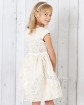 Sukienka z białym paskiem i kwiatkiem 62 - 158 Tacjana 2 złota