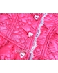Ciepła kurtka z koronkową wstawką 80-122 Marusia róż